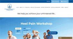 Desktop Screenshot of orthopedicandbalancetherapy.com